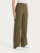 Pantalone ampio con tasche in Compact Light Verdi Donna - Ragno