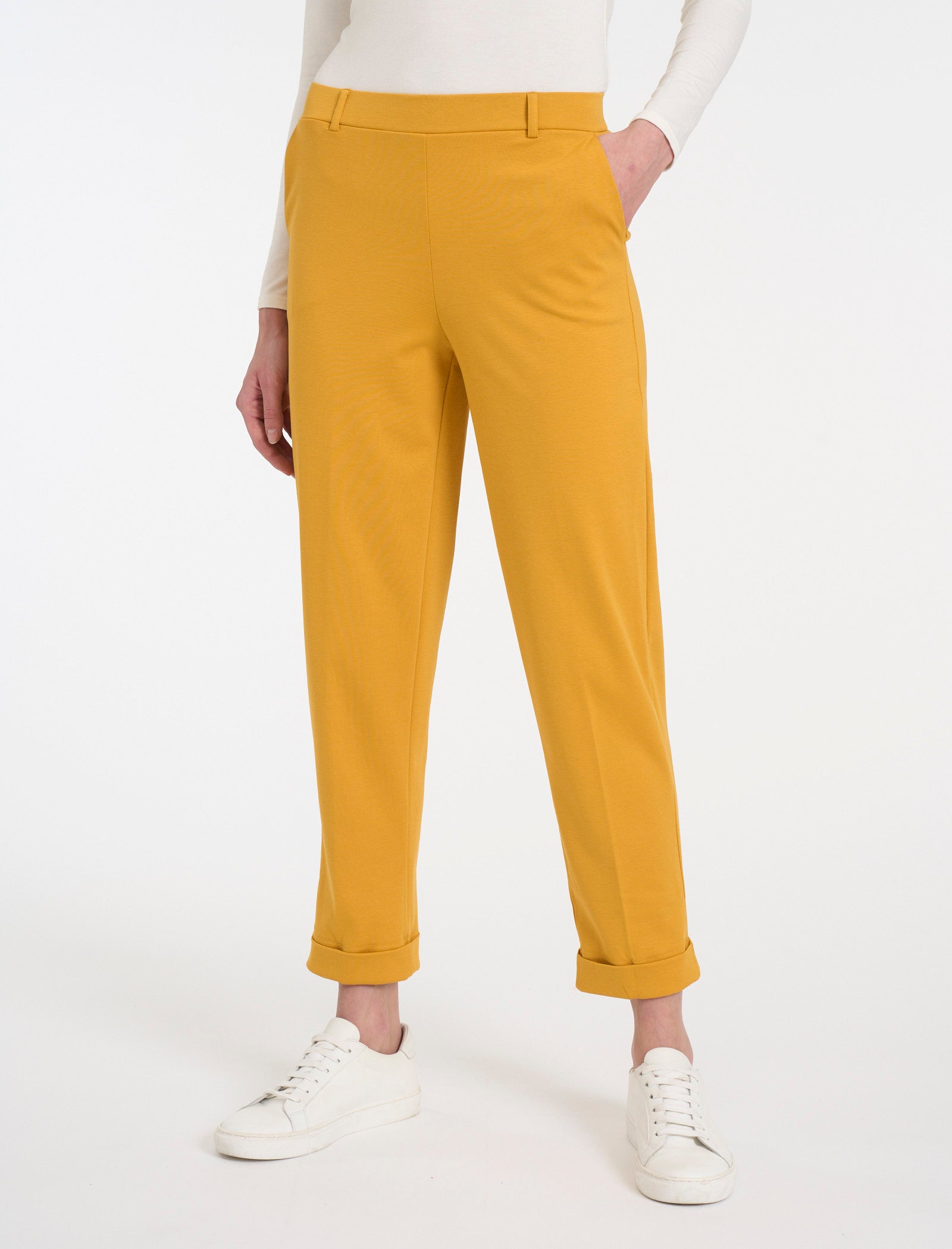 Pantalone a carota con tasche in Compact Light  -  - Ragno