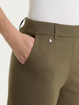 Pantalone a carota con tasche in Compact Light  Verdi Donna - Ragno