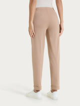 Pantalone a carota con tasche in Compact Light  Marroni Donna - Ragno