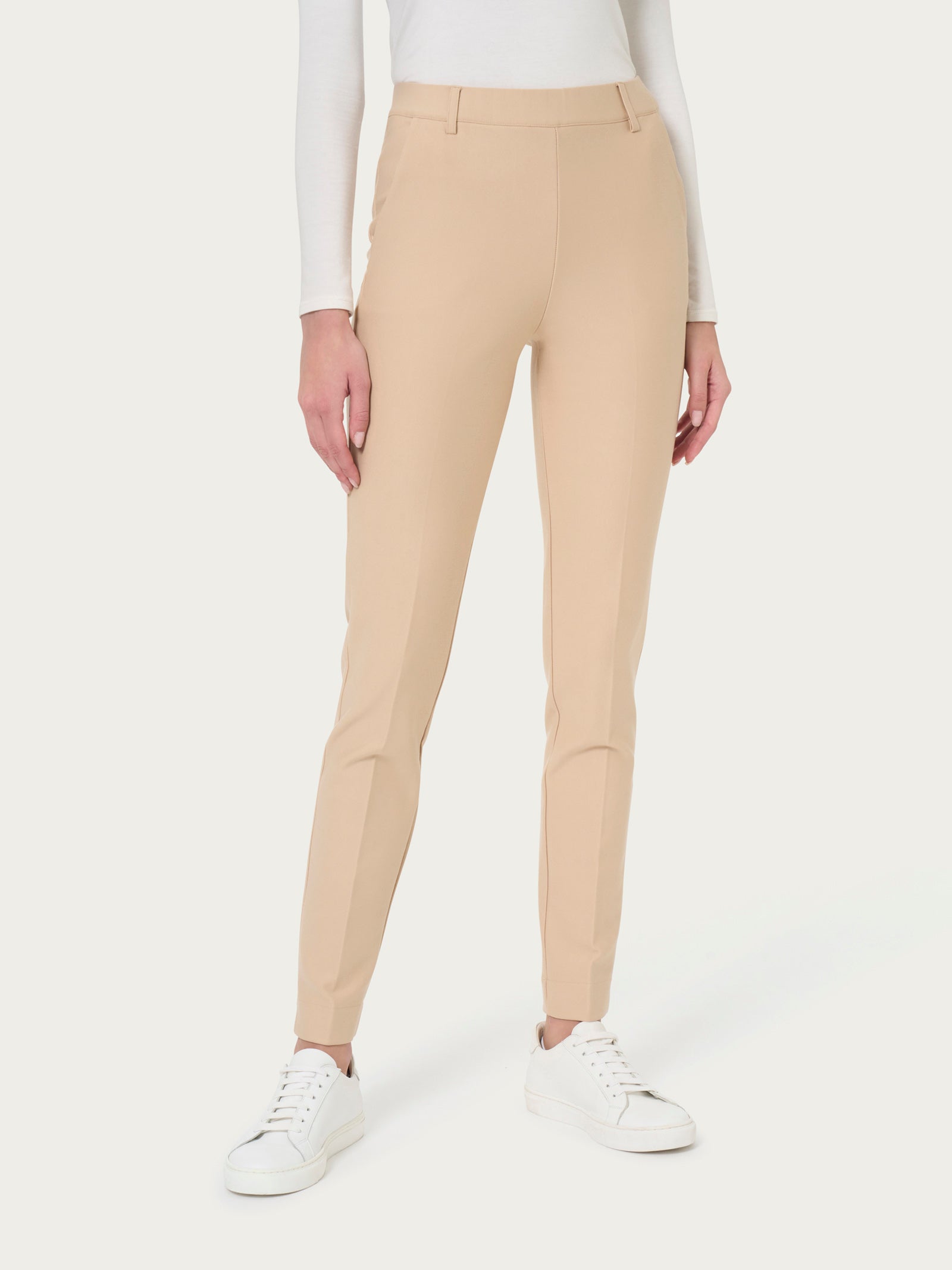 Pantalone chino slim con tasche in tessuto Compact -  - Ragno