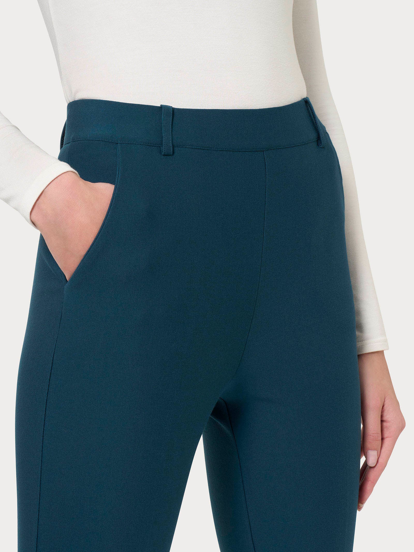 Pantalone chino slim con tasche in Compact -  - Ragno