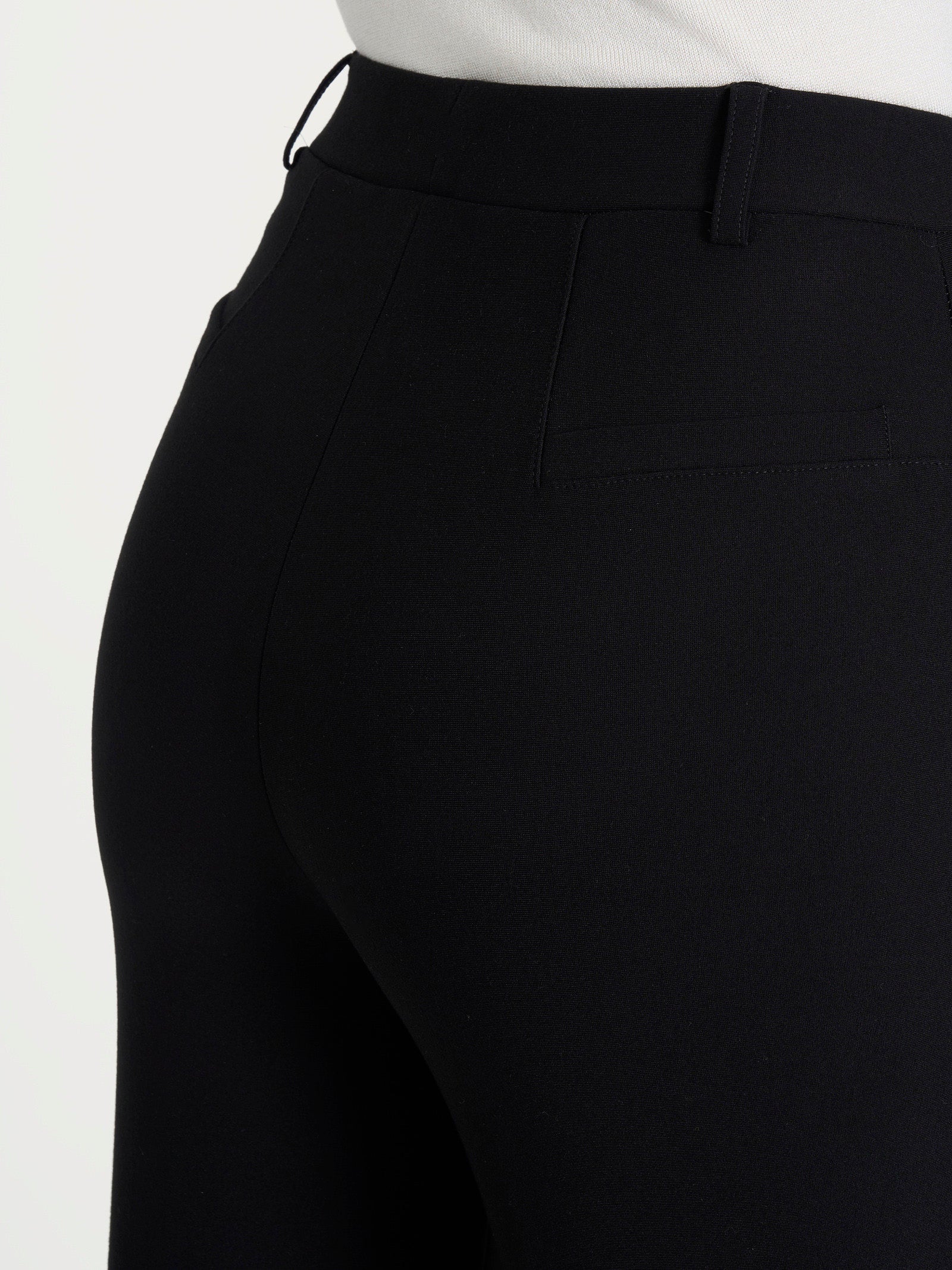 Pantalone ampio in Compact Neri Donna - Ragno