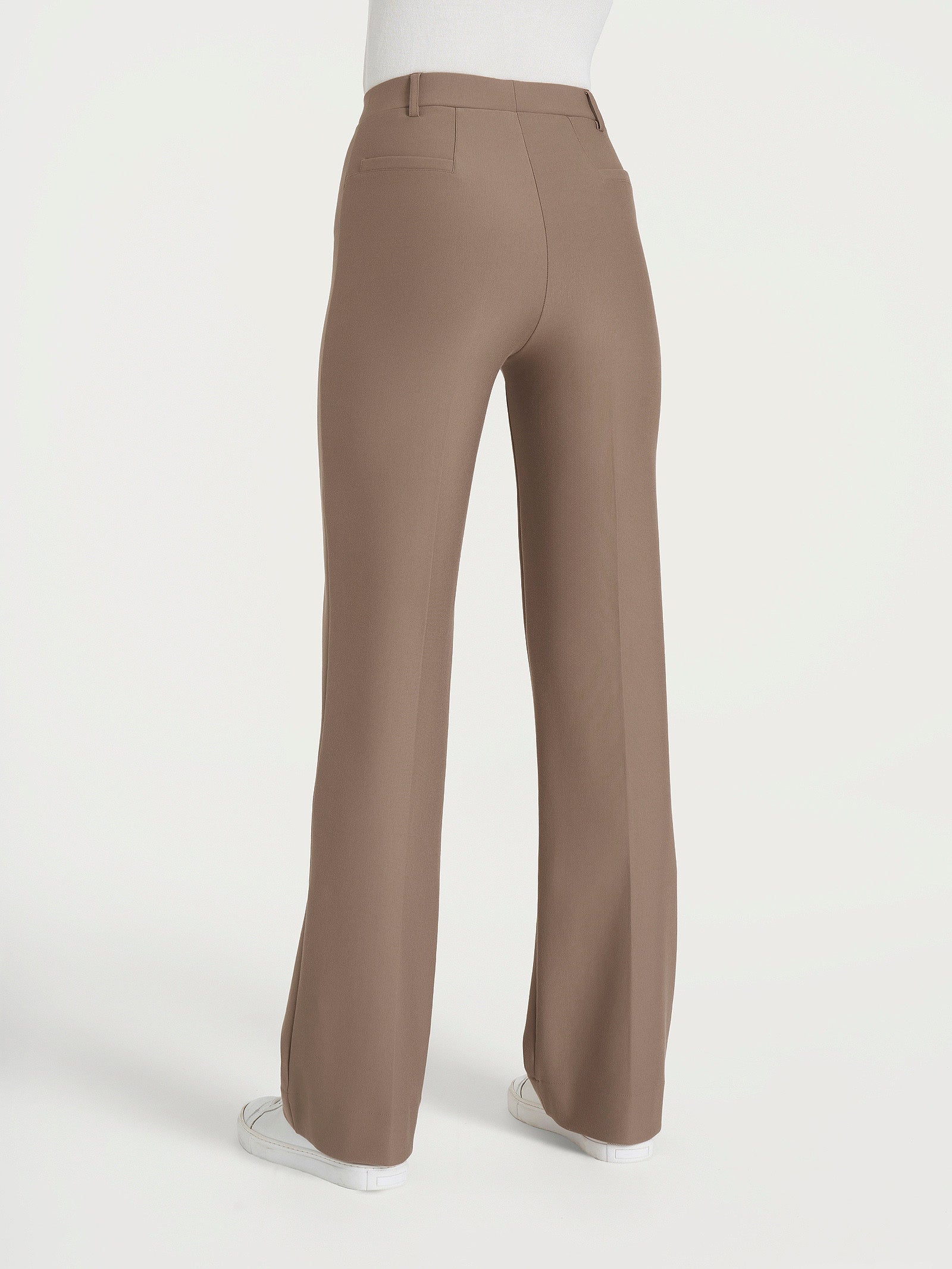 Pantalone ampio in Compact Marroni Donna - Ragno
