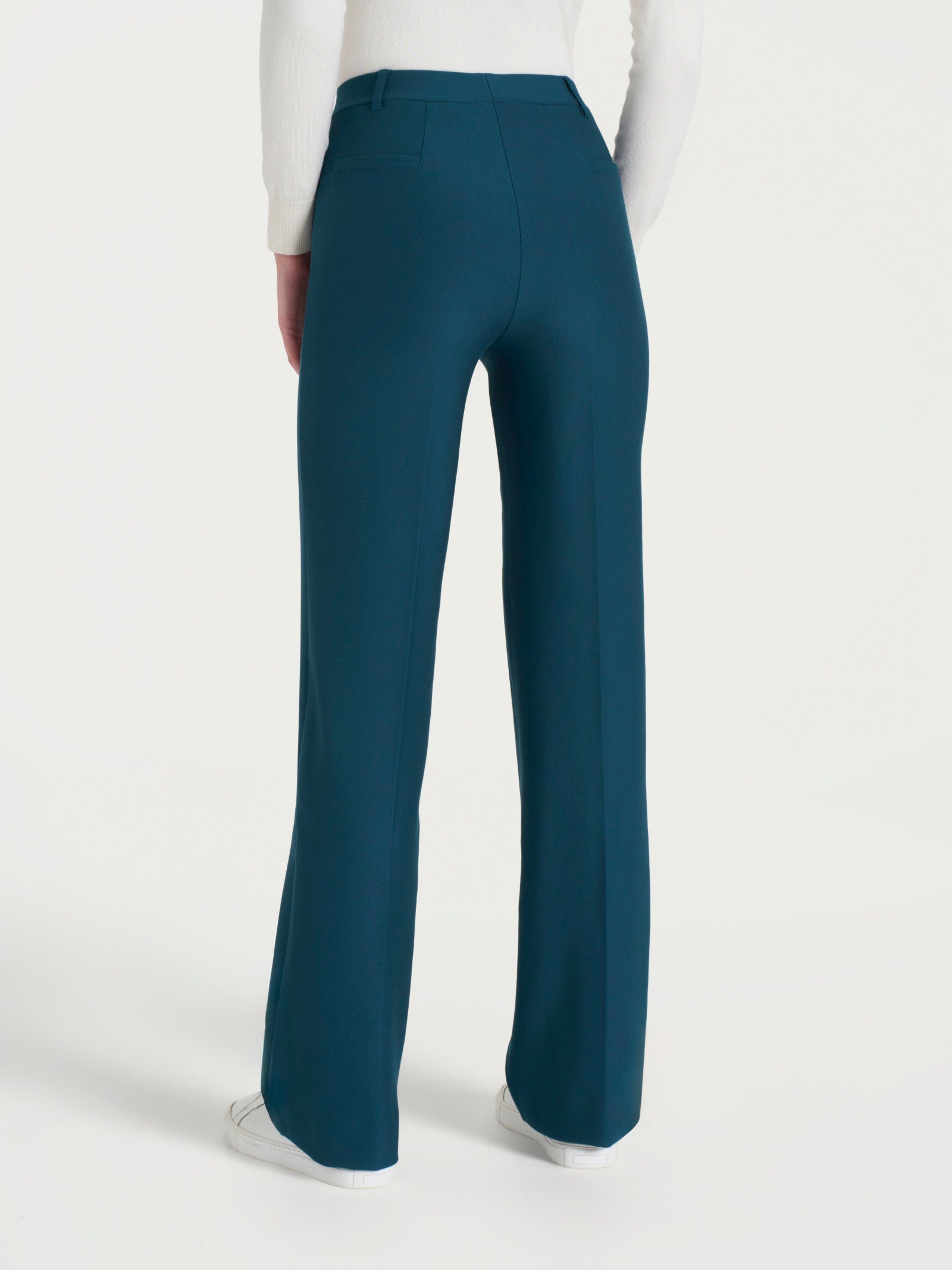 Pantalone ampio in Compact Blu Donna - Ragno