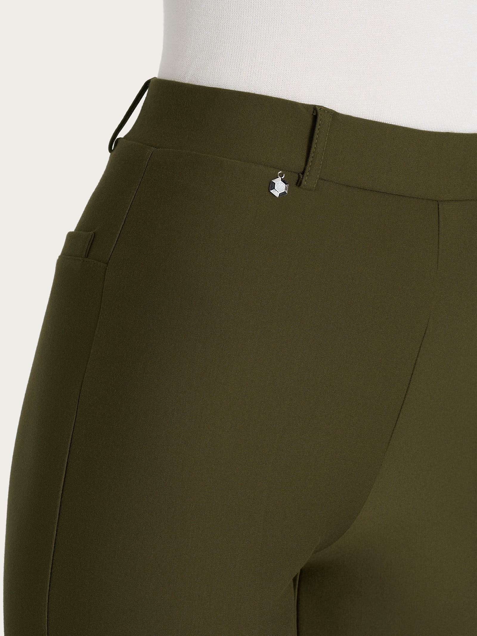 Pantalone ampio in Compact Verdi Donna - Ragno