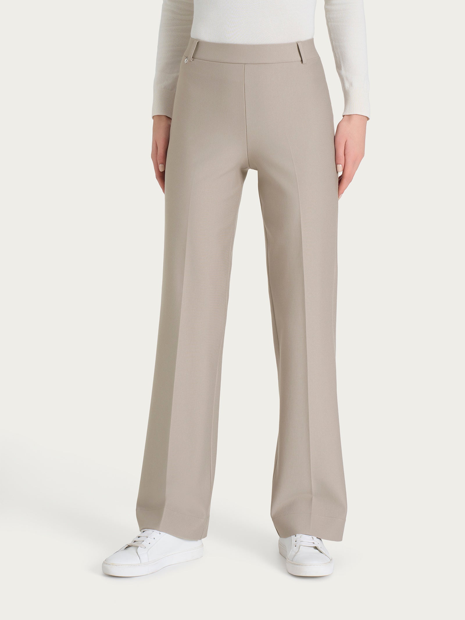 Pantalone ampio in Compact Grigi Donna - Ragno