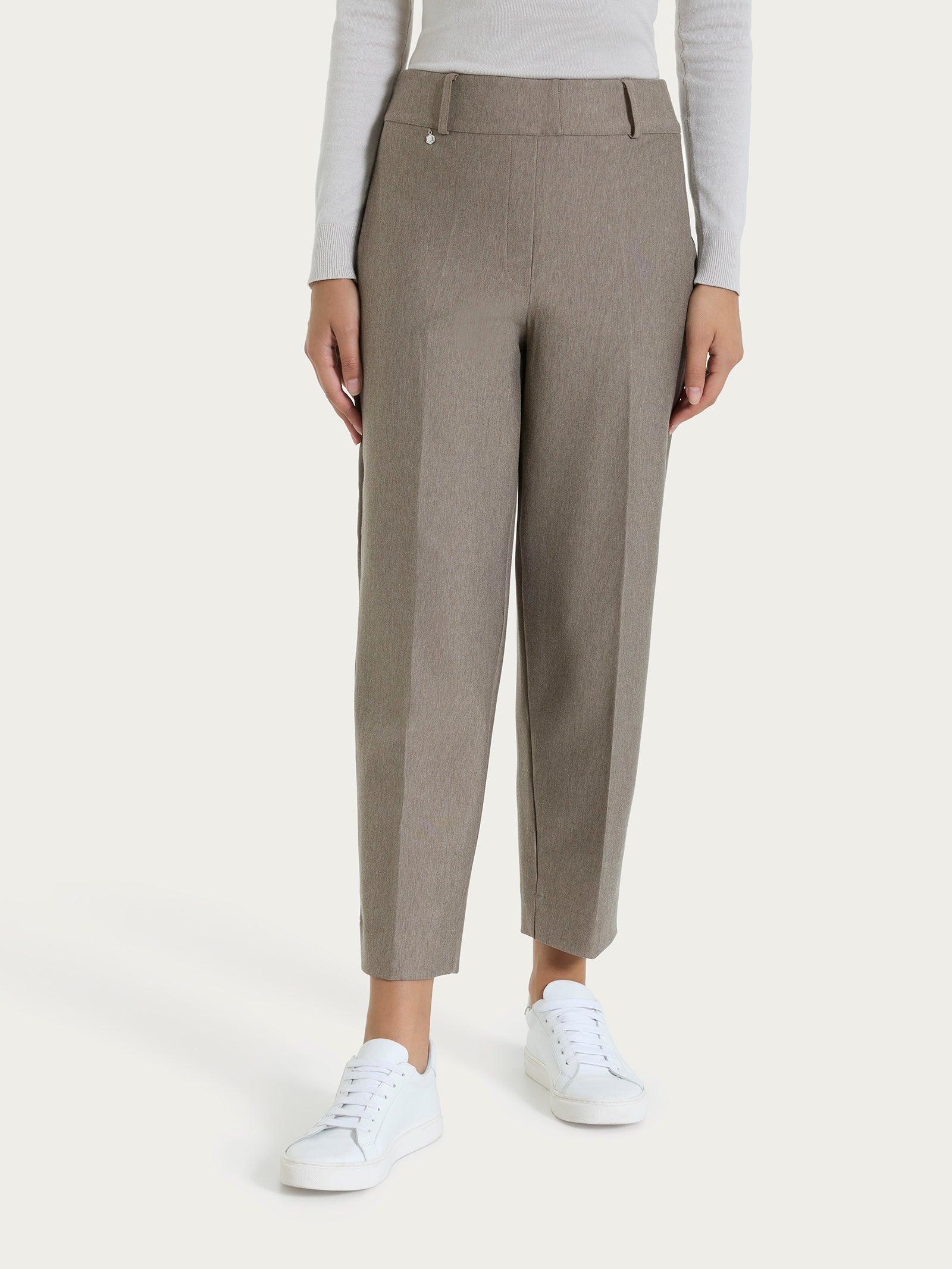 Pantalone a carota in Compact  Grigi Donna - Ragno