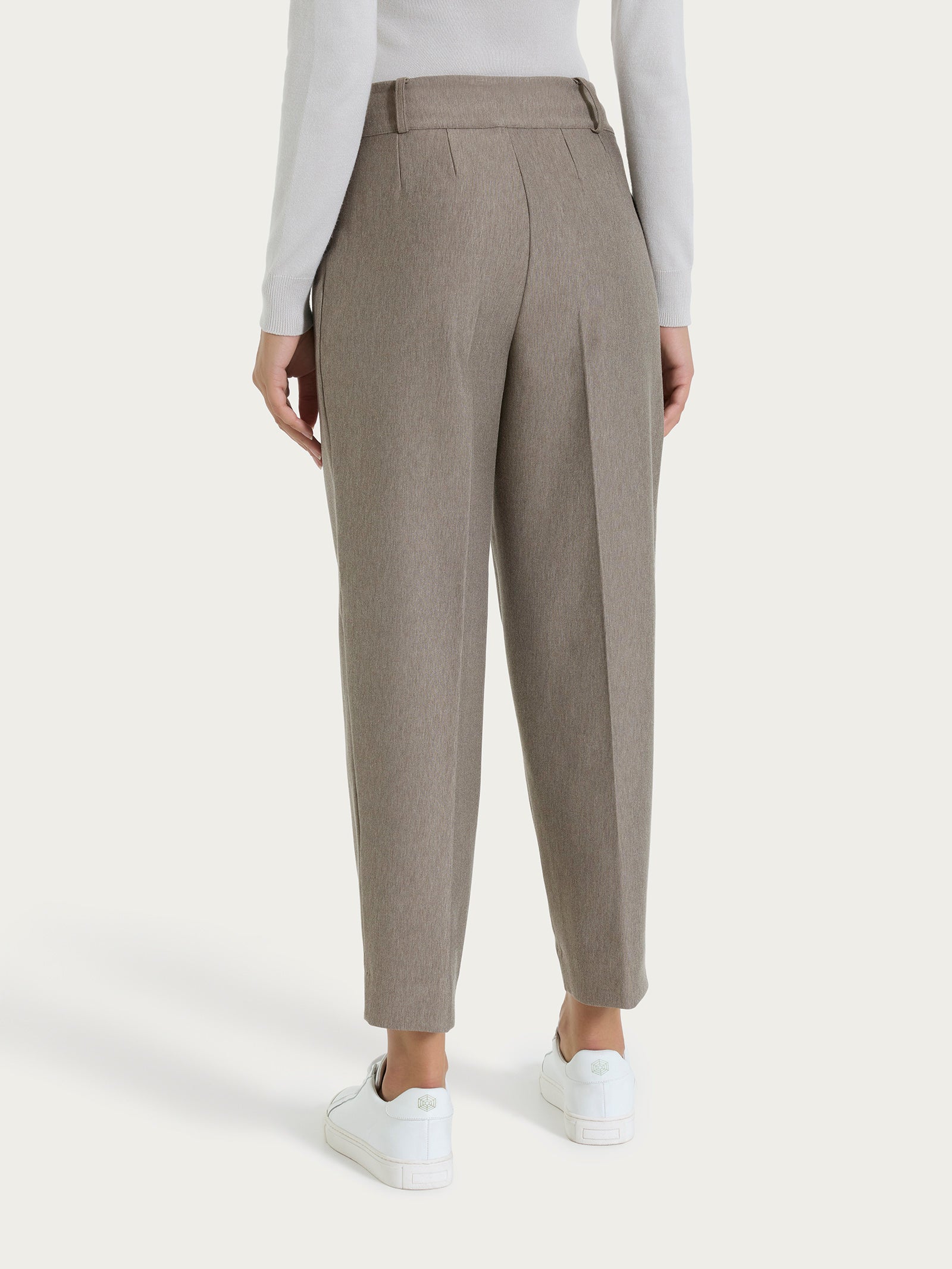 Pantalone a carota in Compact  Grigi Donna - Ragno