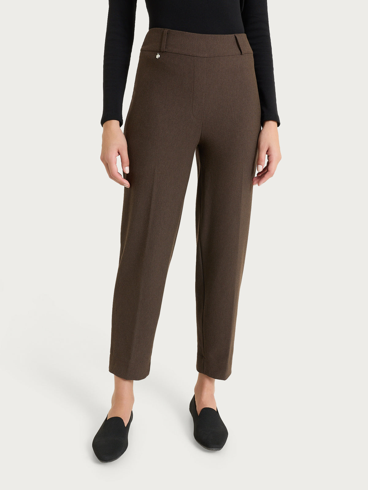 Pantalone a carota in Compact  Marroni Donna - Ragno