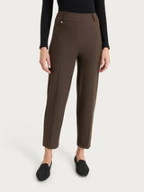 Pantalone a carota in Compact  Marroni Donna - Ragno