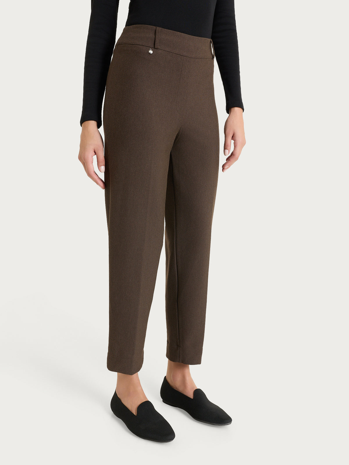 Pantalone a carota in Compact  Marroni Donna - Ragno