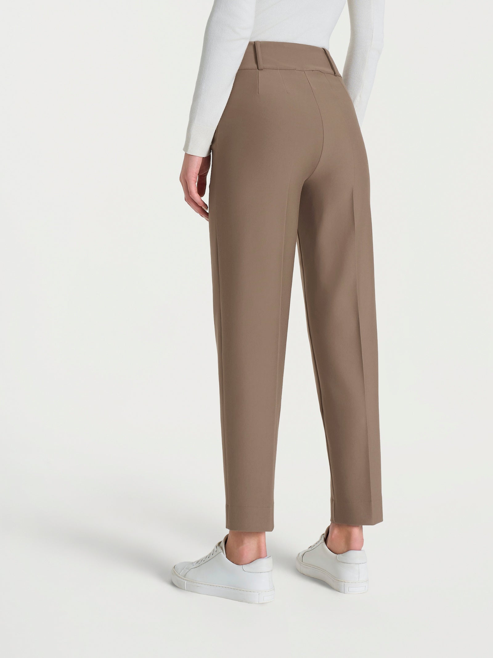 Pantalone a carota in Compact  Marroni Donna - Ragno