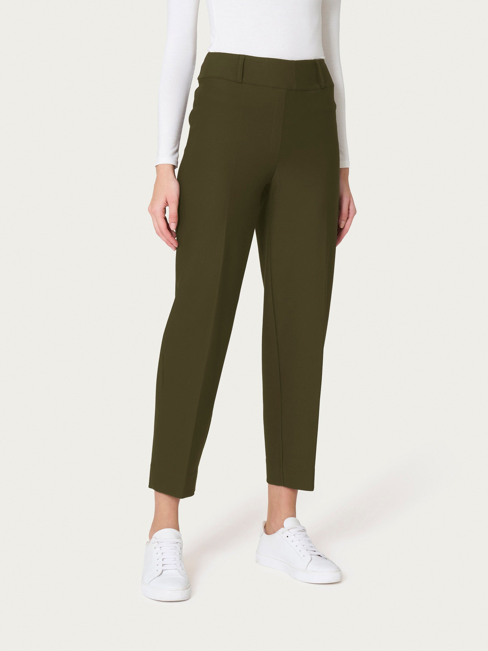 Pantalone a carota in Compact  Verdi Donna - Ragno
