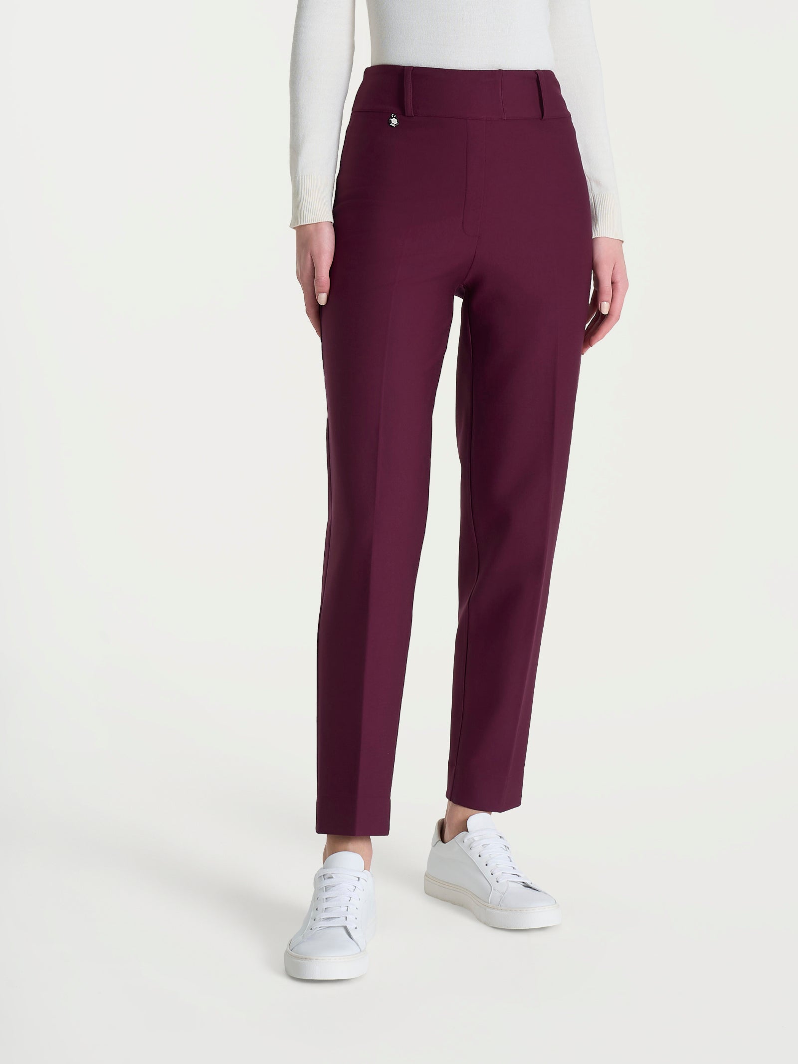 Pantalone a carota in Compact  Viola Donna - Ragno