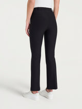Pantalone flare alla caviglia in Compact Neri Donna - Ragno