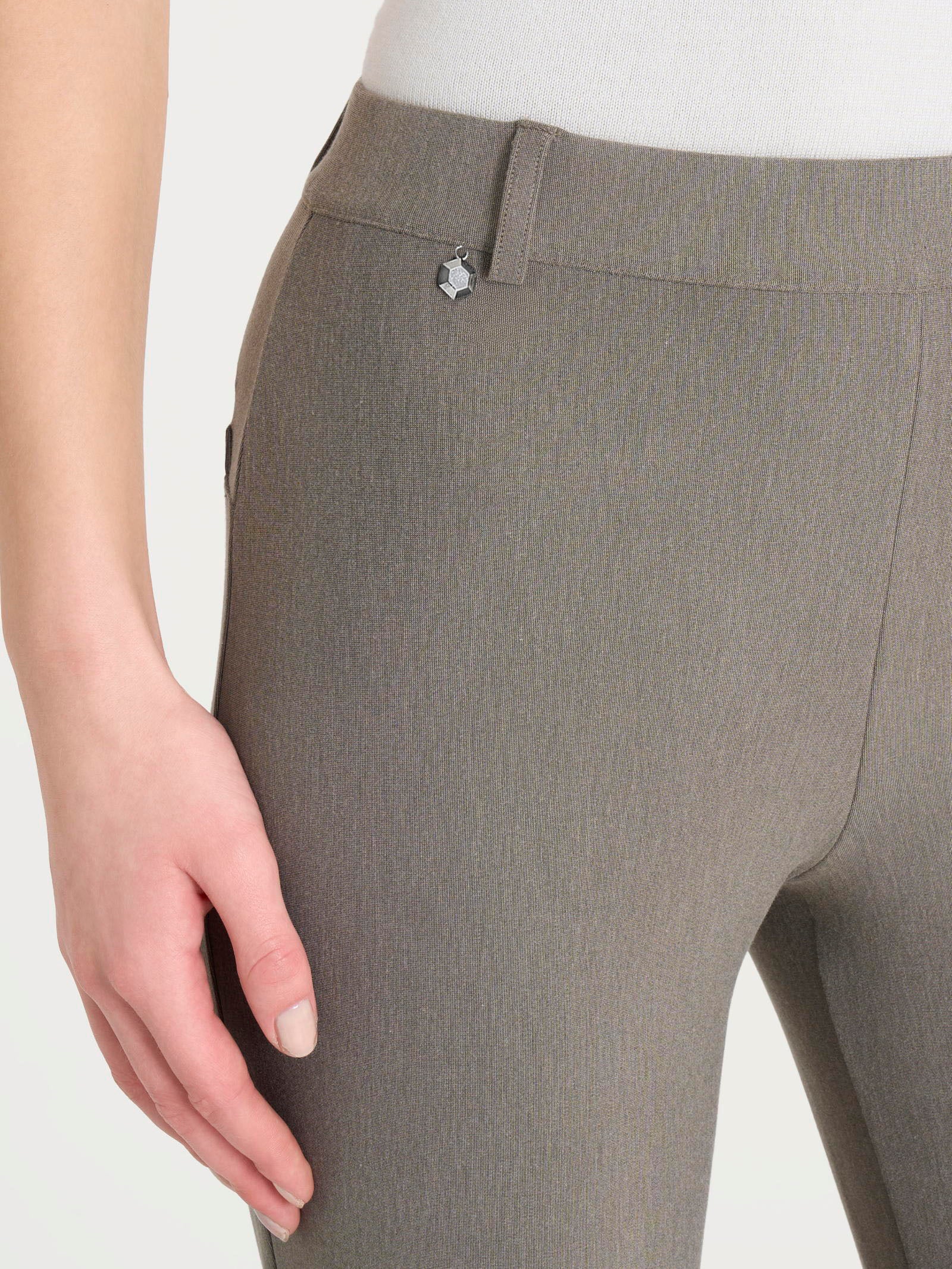 Pantalone flare alla caviglia in Compact Grigi Donna - Ragno