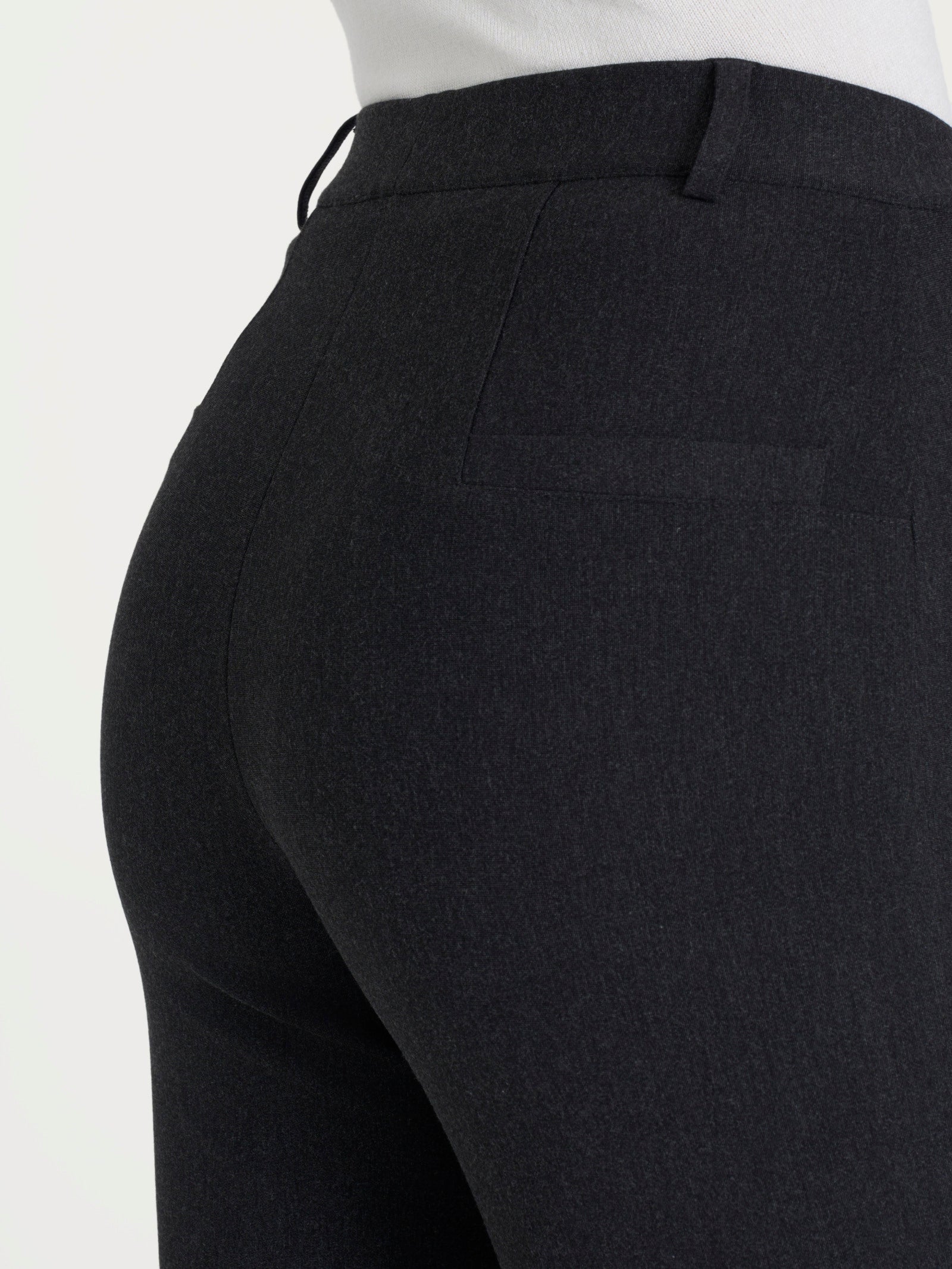 Pantalone flare alla caviglia in Compact Neri Donna - Ragno