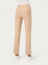 Pantalone flare alla caviglia in Compact Marroni Donna - Ragno