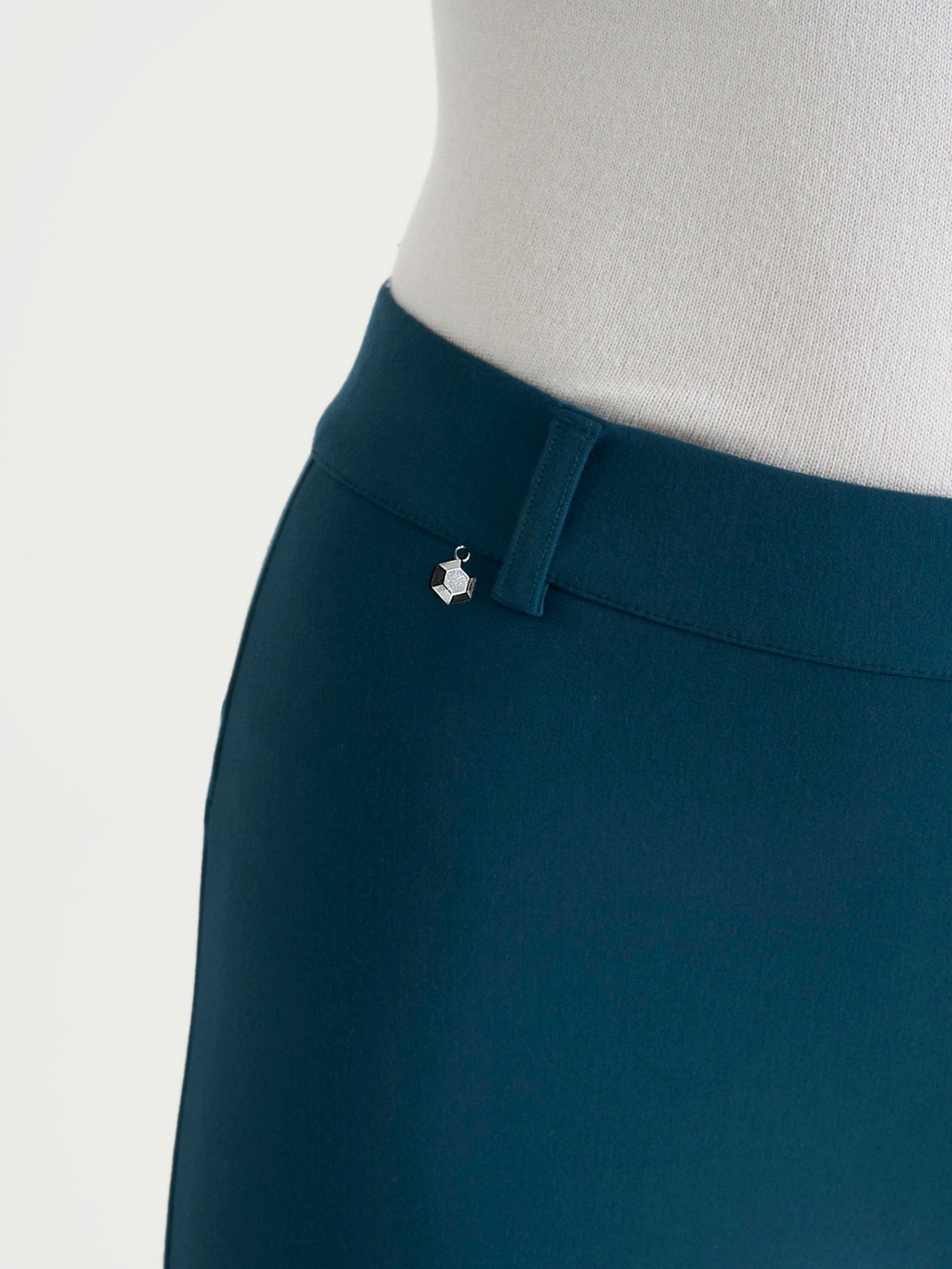 Pantalone flare alla caviglia in Compact Blu Donna - Ragno