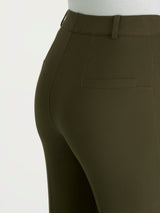 Pantalone flare alla caviglia in Compact Verdi Donna - Ragno