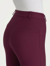 Pantalone flare alla caviglia in Compact Viola Donna - Ragno