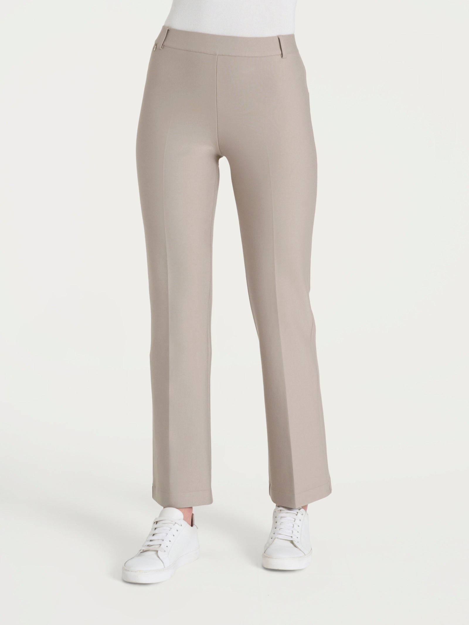 Pantalone flare alla caviglia in Compact Grigi Donna - Ragno
