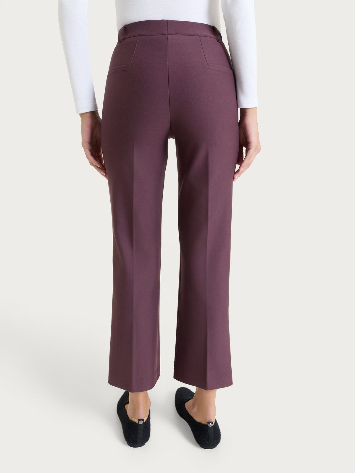 Knöchellange Flare-Hose in „Compact Viola“ für Damen – Ragno