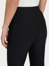 Pantalone a sigaretta con spacchetti in Compact Neri Donna - Ragno