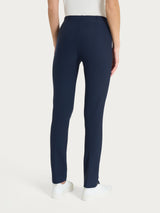 Pantalone a sigaretta con spacchetti in Compact Blu Donna - Ragno
