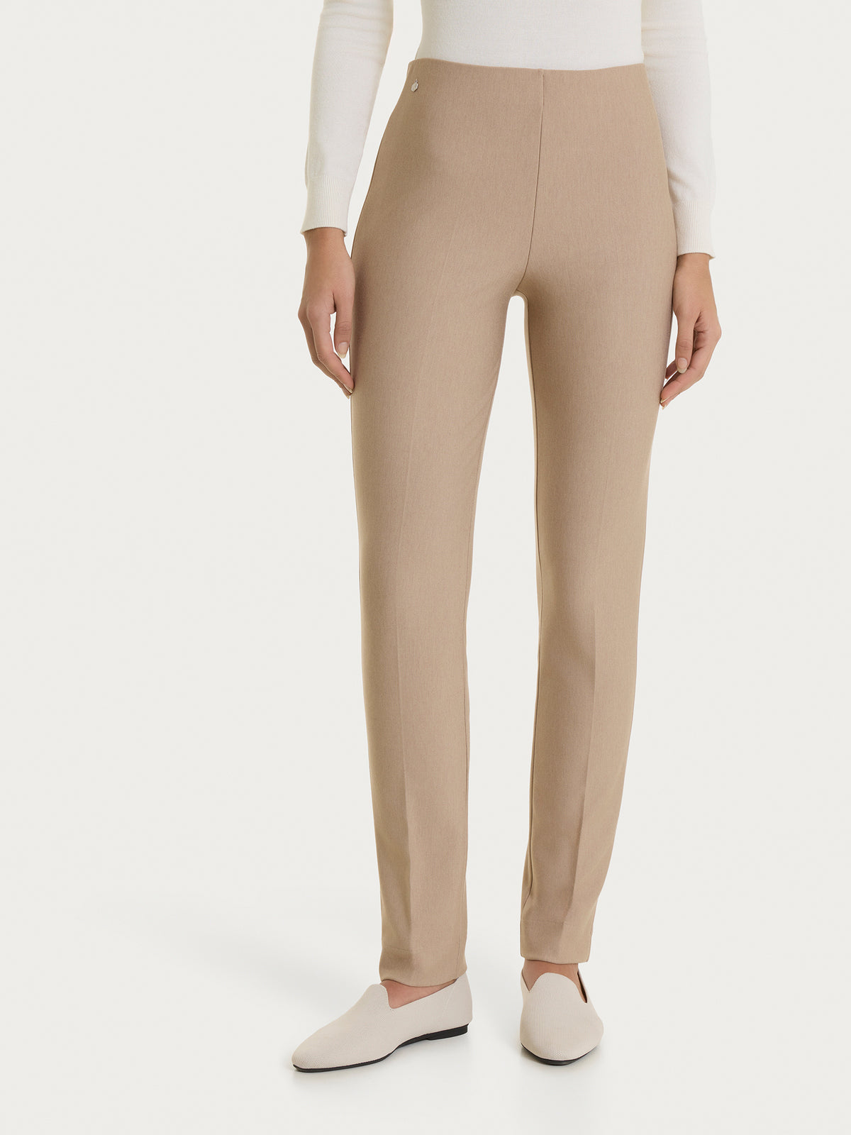 Pantalón pitillo con aberturas en Compact Gris para mujer - Ragno