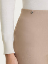 Pantalone a sigaretta con spacchetti in Compact Grigi Donna - Ragno