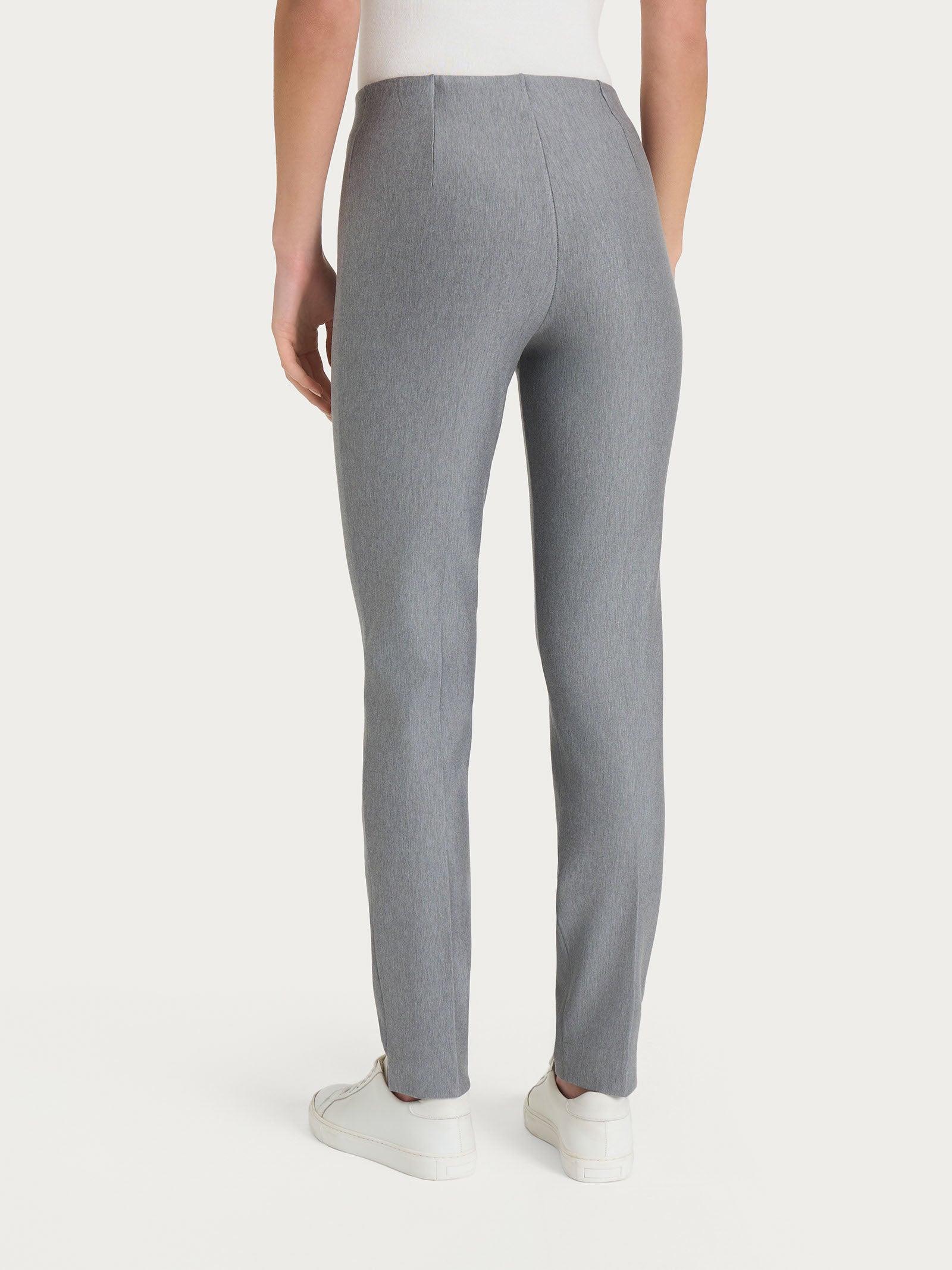 Pantalone a sigaretta con spacchetti in Compact Neri Donna - Ragno