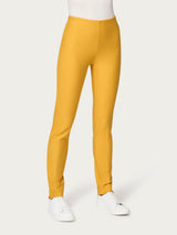 Pantalone a sigaretta con spacchetti in Compact Gialli Donna - Ragno