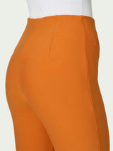 Pantalone a sigaretta con spacchetti in Compact Arancioni Donna - Ragno