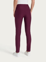 Pantalone a sigaretta con spacchetti in Compact Viola Donna - Ragno