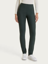 Zigarettenhose mit Schlitzen aus Compact Grigi für Damen – Ragno