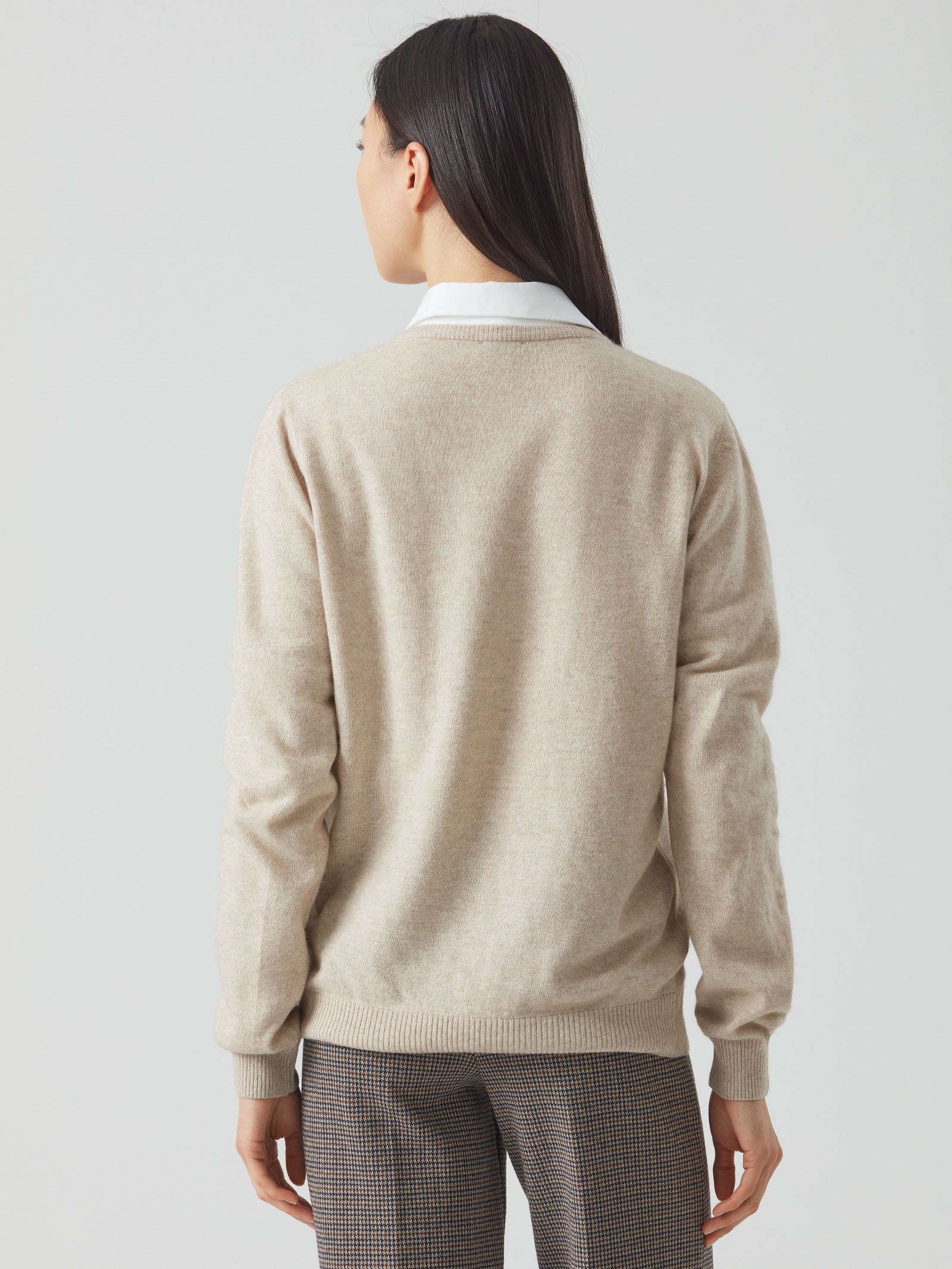 Maglia scollo a V in Cashmere Blend -  - Ragno