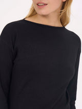 Maglia con scollo a barchetta in filato Winter Basic -  - Ragno