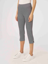 Pantalone capri in maglia denim a pois -  - Ragno