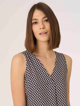 Blusa smanicata in twill di EcoSeta -  - Ragno