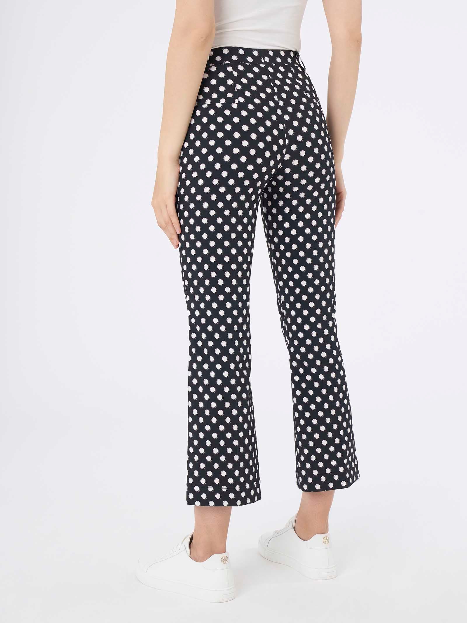 Pantalone flare a pois in Digital Compact -  - Ragno