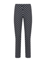 Pantalone a sigaretta cropped a pois in Digital Compact -  - Ragno