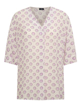 Blusa a pois in georgette di EcoSeta -  - Ragno