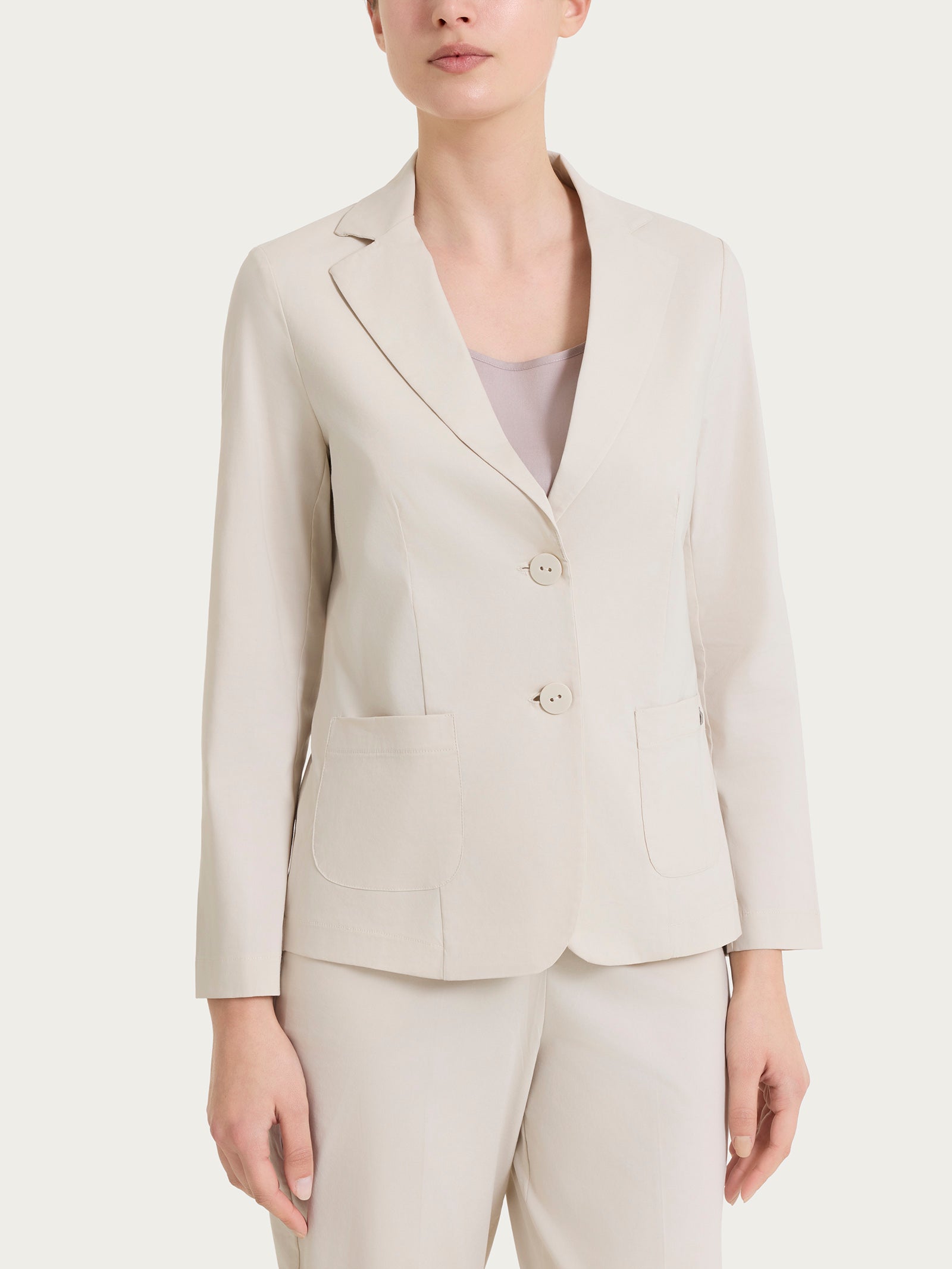 Blazer leggero con chiusura a due bottoni in Super Fresh Bianchi Donna - Ragno