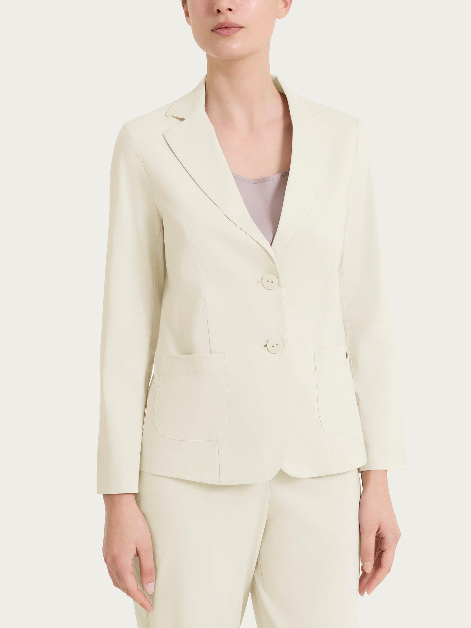 Blazer leggero con chiusura a due bottoni in Super Fresh Bianchi Donna - Ragno