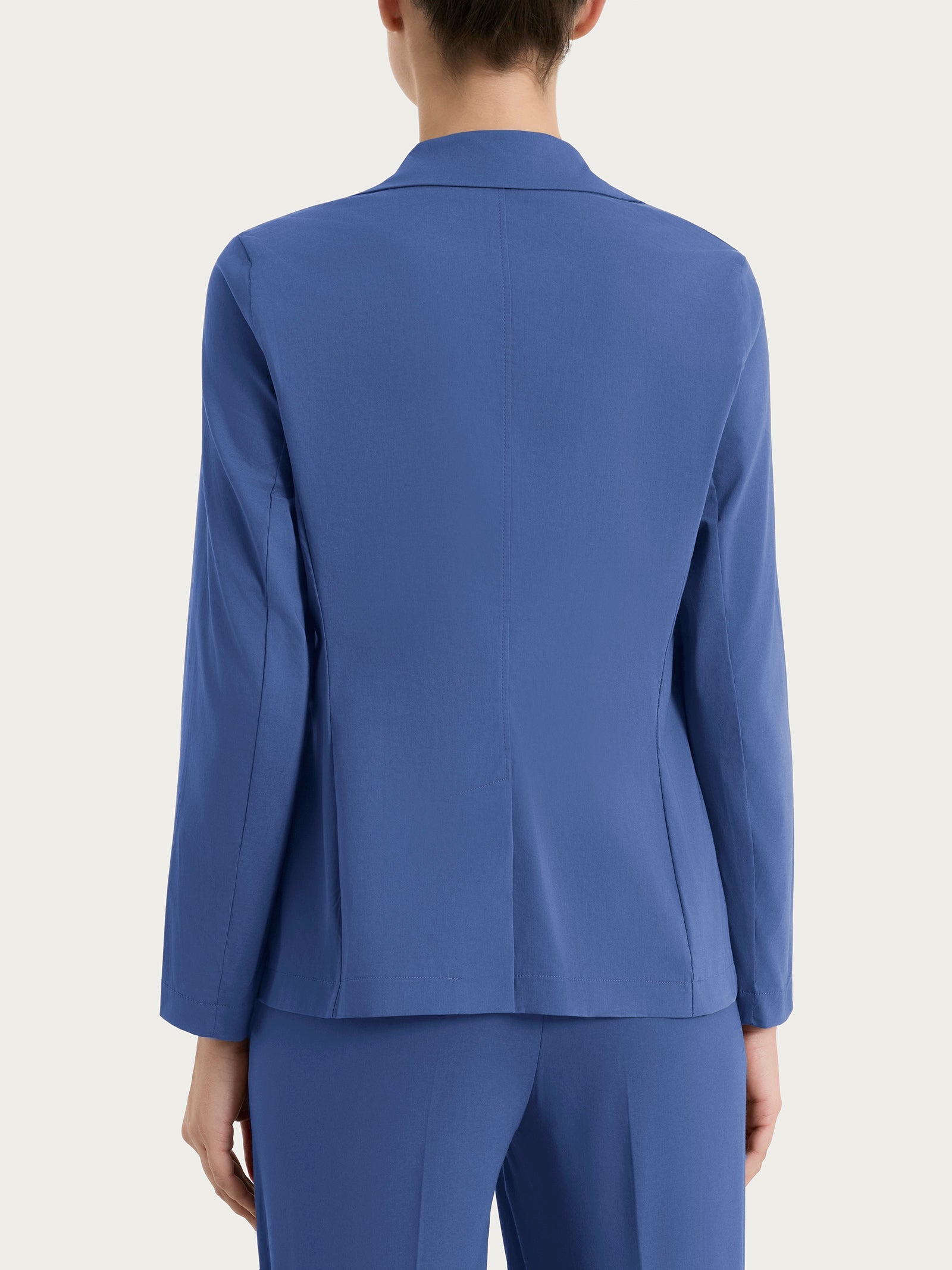 Blazer leggero con chiusura a due bottoni in Super Fresh Blu Donna - Ragno