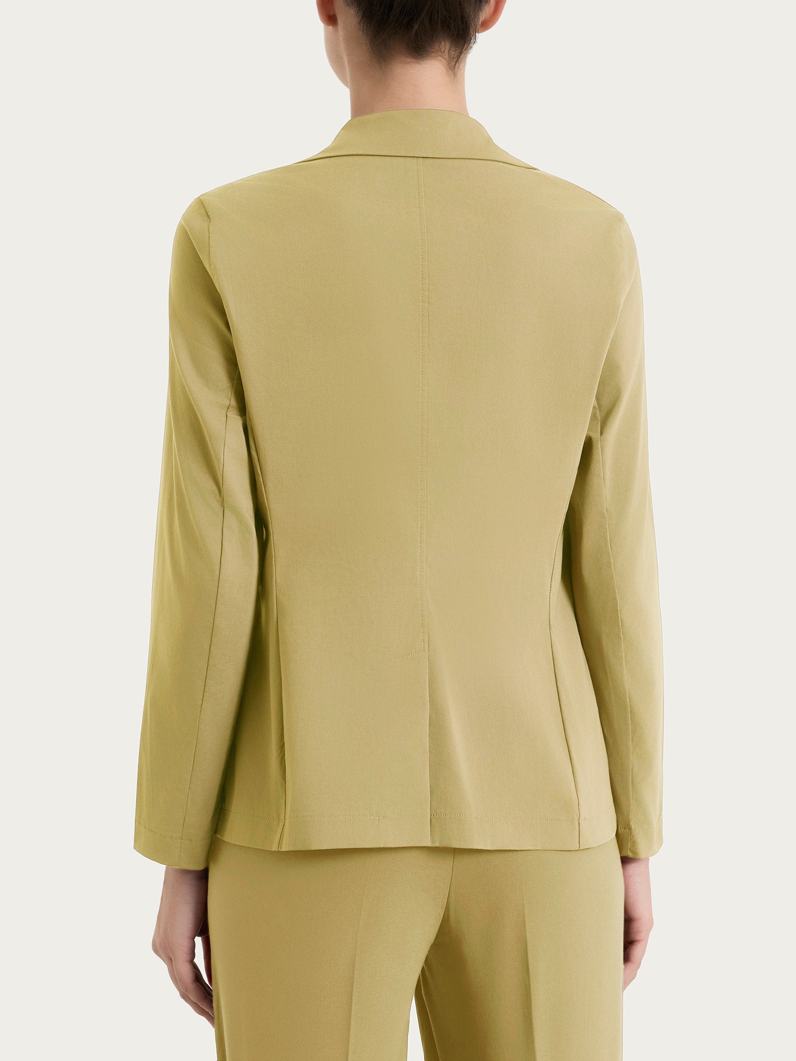 Blazer leggero con chiusura a due bottoni in Super Fresh Verdi Donna - Ragno