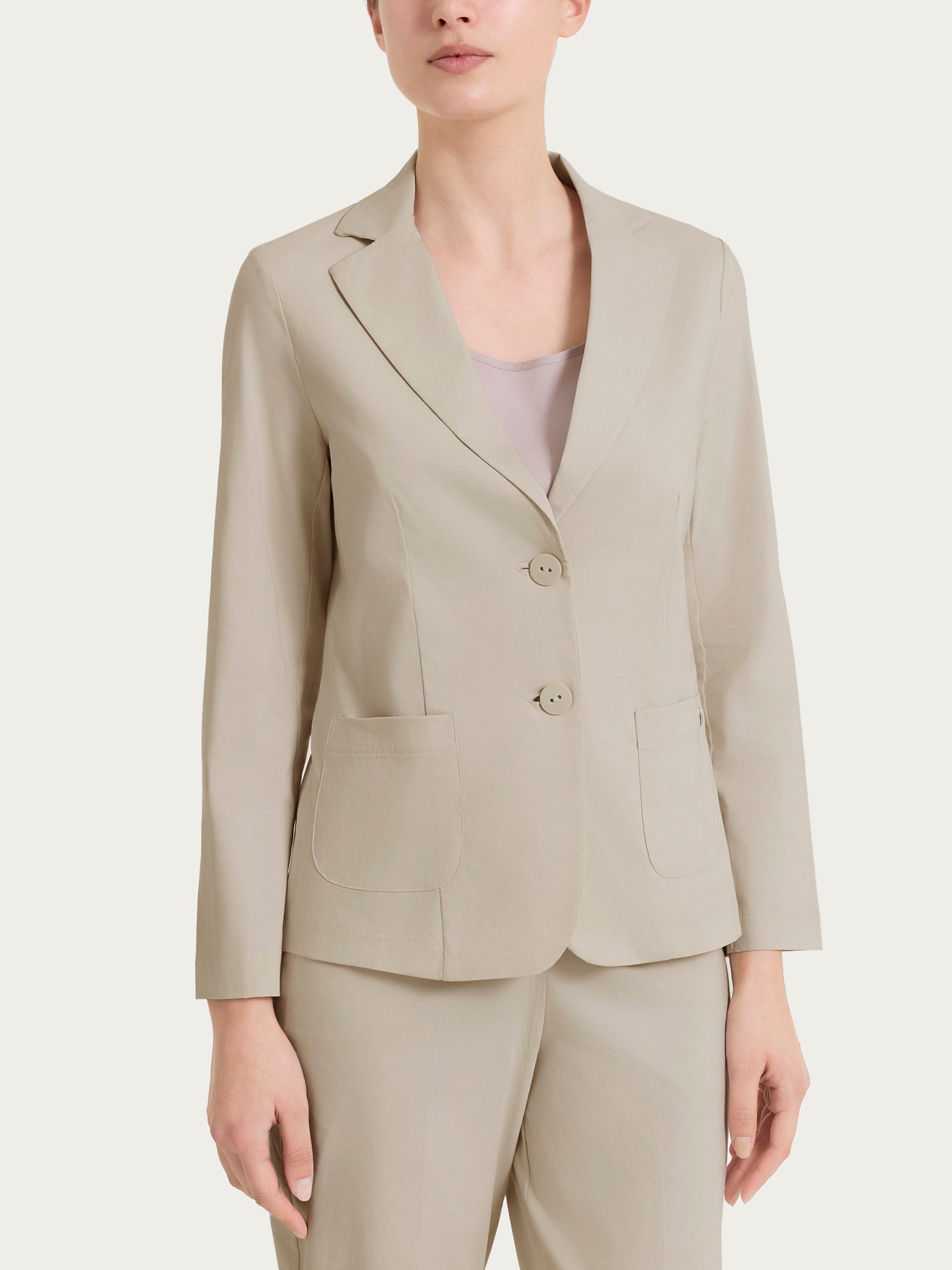 Blazer leggero con chiusura a due bottoni in Super Fresh Marroni Donna - Ragno