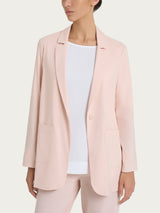 Blazer leggero destrutturato in Super Fresh Rosa Donna - Ragno